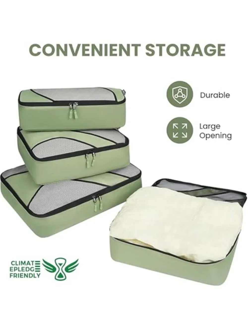 Travel Packing Cubes Set 6 Luggage Organizer Bags Travel Storage Suitcase Bags